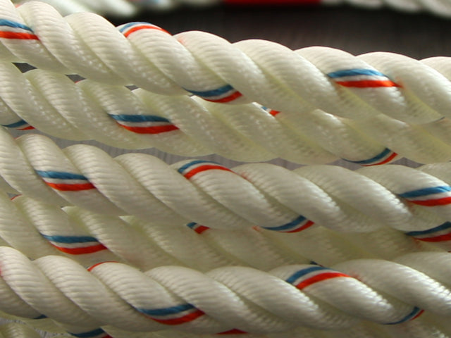 レンジャーロープ レスキュー用ロープ 東京製綱 直径12ｍｍ M打ち白 赤