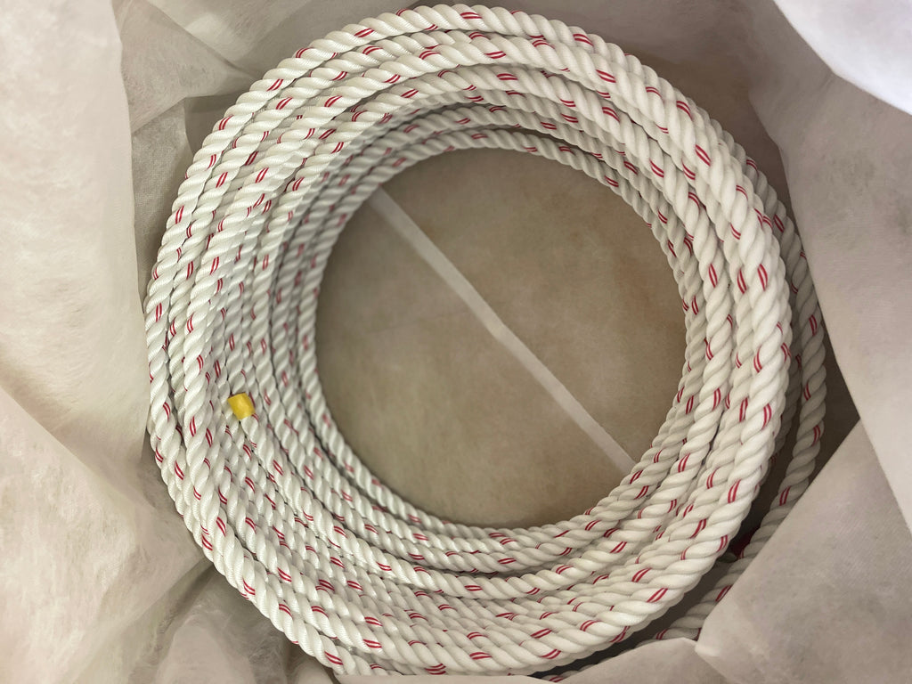 レンジャーロープ レスキュー用ロープ 東京製綱 直径12ｍｍ M打ち白 赤